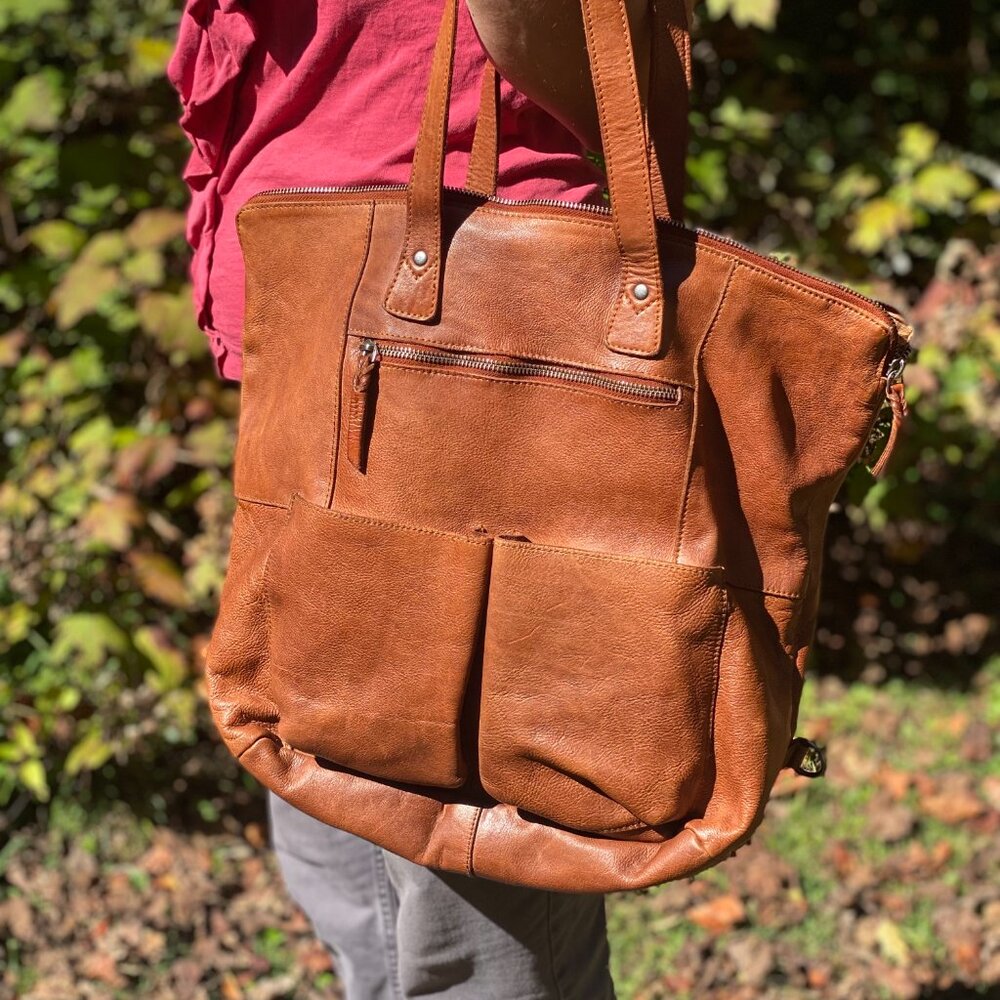 Leather purse by Cut N' Paste, LA